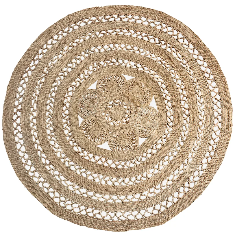 okrągły dywan do salonu
